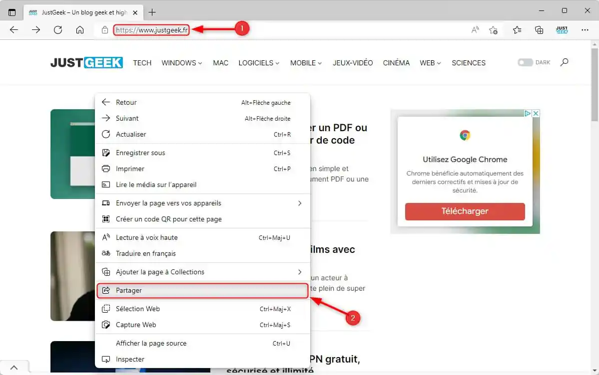 comment activer et utiliser le partage de proximité