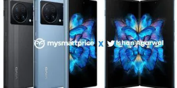 Vivo X Fold Alleged Images Tip Grey Colour option; Specifications, Price Leaked