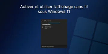 comment activer et utiliser l’affichage sans fil