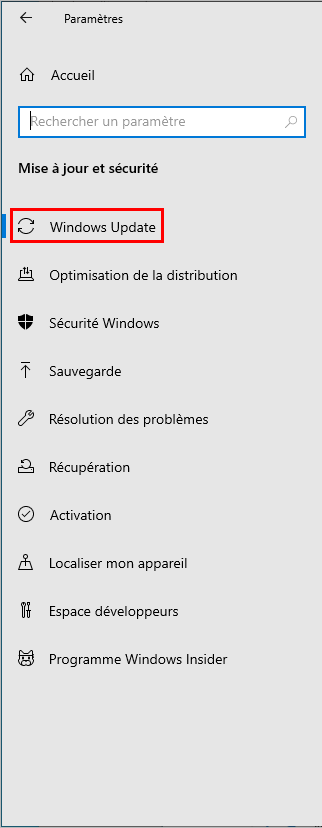 Désinstaller une mise à jour (cumulative) de qualité sur Windows 10