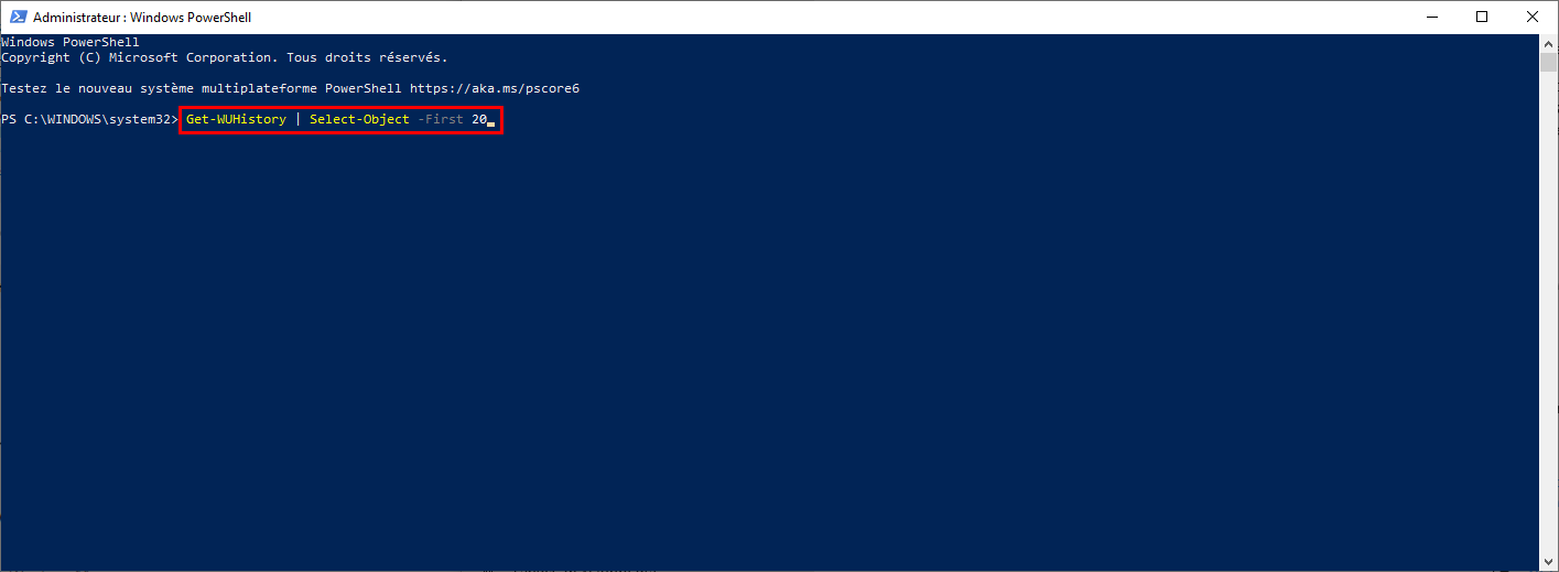 Désinstaller une mise à jour (cumulative) de qualité sur Windows 10