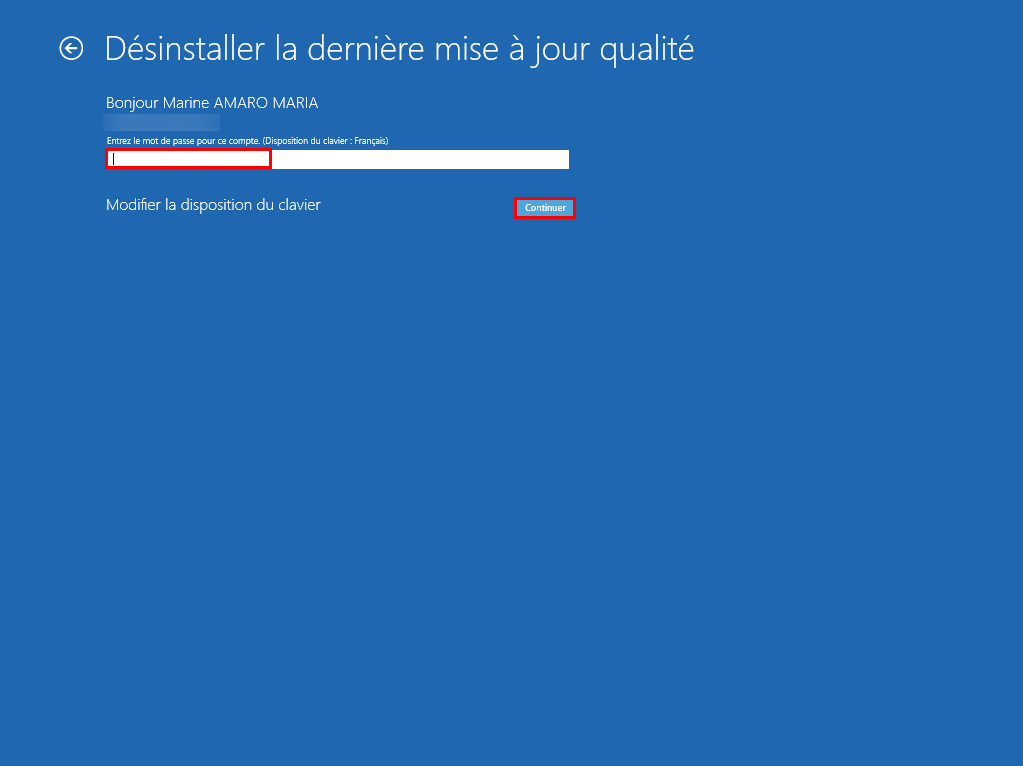 Désinstaller une mise à jour (cumulative) de qualité sur Windows 10