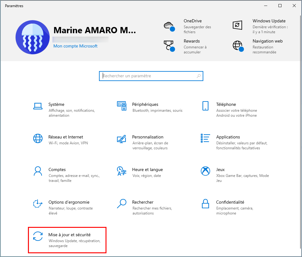 Désinstaller une mise à jour (cumulative) de qualité sur Windows 10
