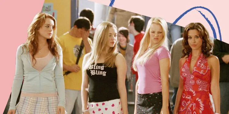 L’image contient peut-être : vêtements, vêtements, humain, personne, Lacey Chabert, jupe, Rachel McAdams, chaussures, chaussures et Lindsay Lohan