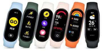 Mi bande 7 en texte Mi Smart Band 7
