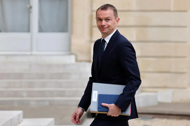 Olivier Dussopt, ministre du Travail, du Plein emploi et de l'Intégration, au palais de l'Elysée (Paris), le 23 mai 2022.