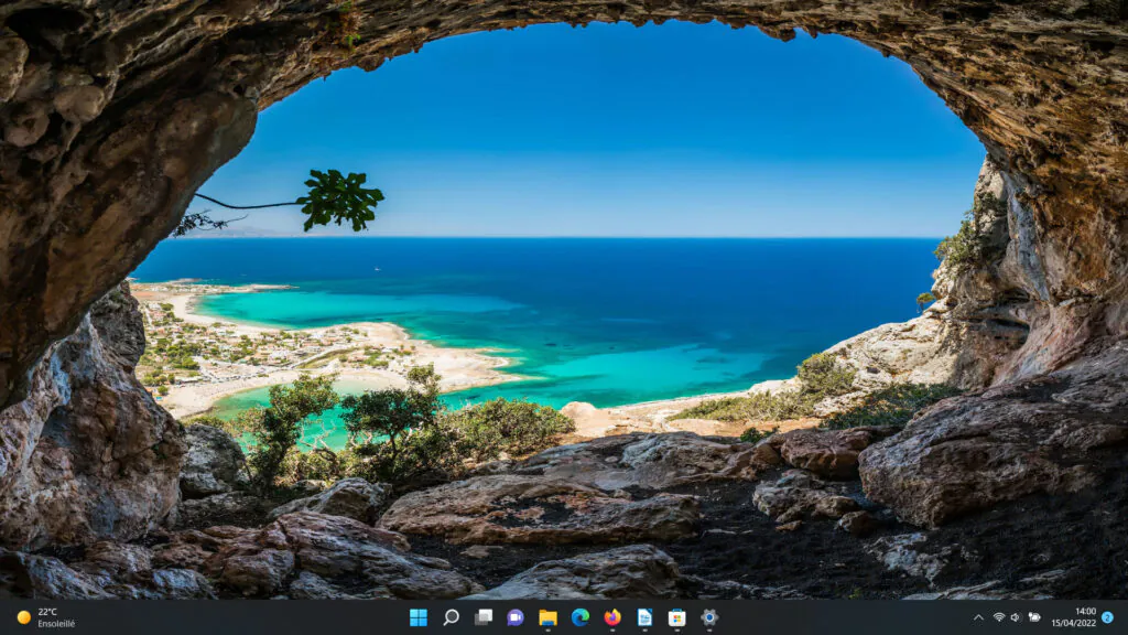 Thème d'installation de Windows 11 - nouveau thème Beach Time