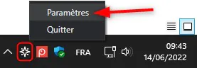 Paramètres du plateau scintillant