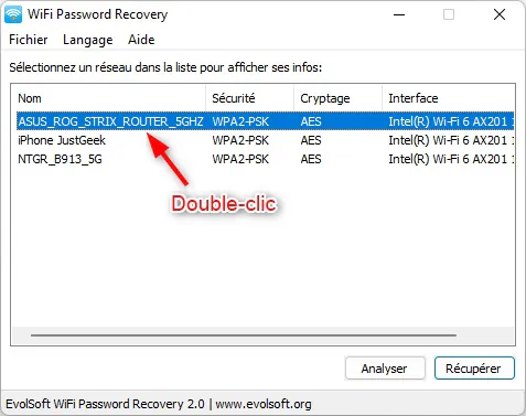 Récupérez tous les mots de passe WiFi enregistrés sur votre PC