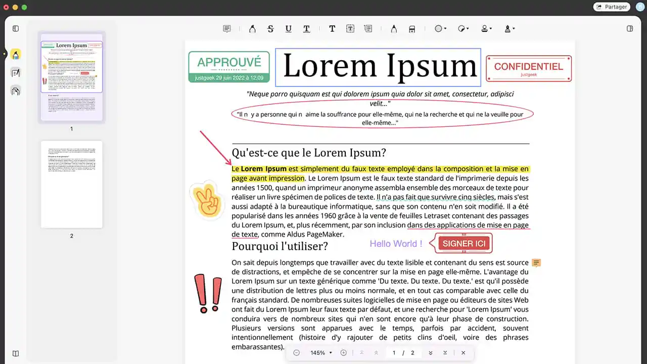 Lire et annoter des documents PDF avec UPDF