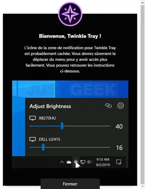 ajuster les niveaux de luminosité pour plusieurs moniteurs