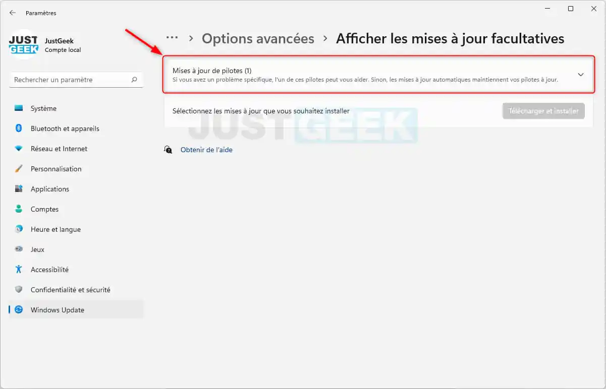 Comment mettre à jour les pilotes sur Windows 11 ?