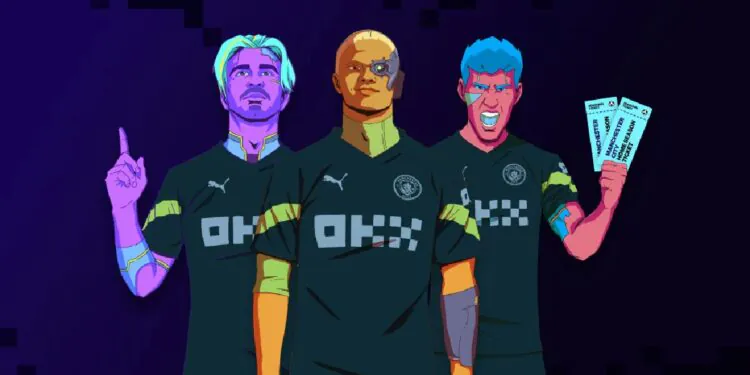 okx manchester city training kit 2023 2024 deal worth usd 20 million