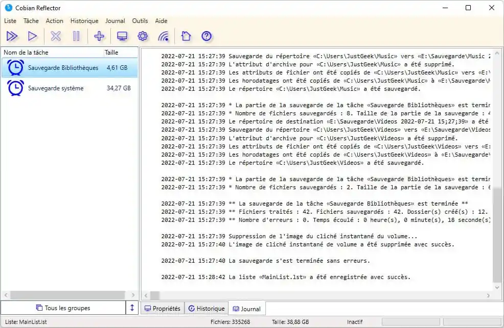 Cobian Reflector, logiciel de sauvegarde simple et gratuit