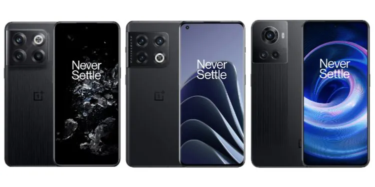 OnePlus 10T vs OnePlus 10 Pro vs OnePlus 10R : prix en Inde, spécifications comparées