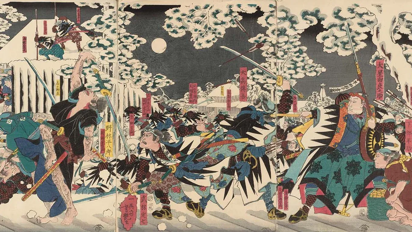 Le raid nocturne des fidèles samouraïs, 1857