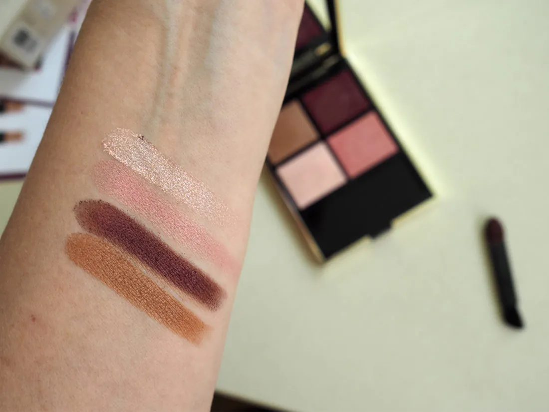 Examen de la palette de roses majestueuses Ombre G de Guerlain