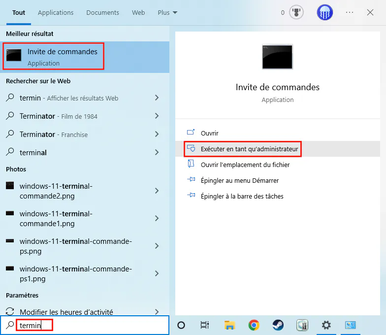 Activer l'hibernation de Windows