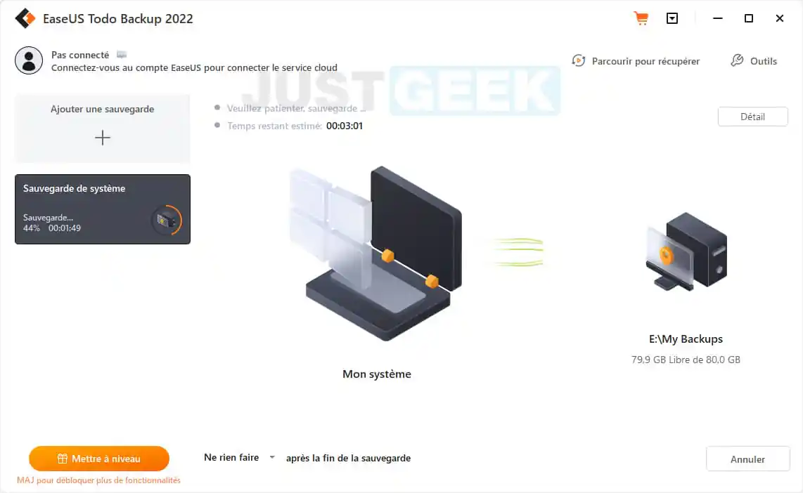 EaseUS Todo Backup Free 2022, l'un des meilleurs logiciels de sauvegarde pour PC