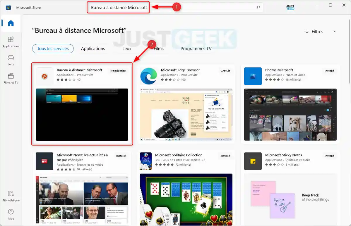 Téléchargez l'application Microsoft Remote Desktop