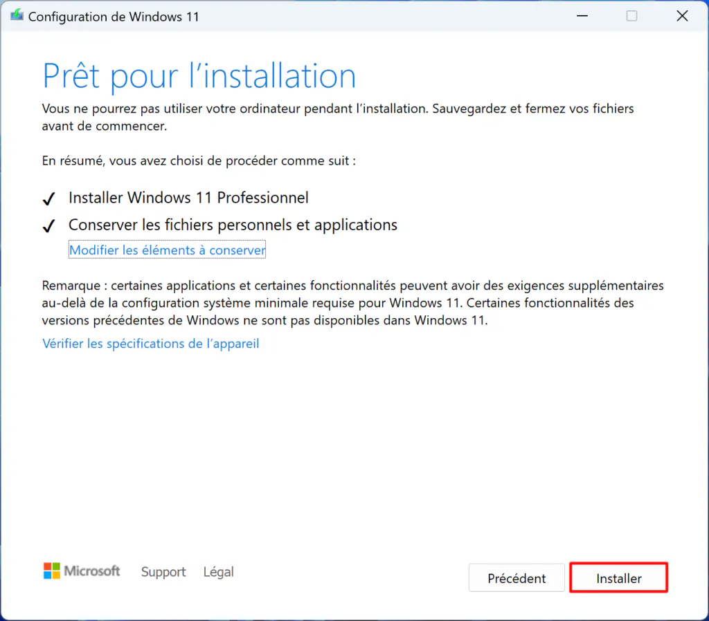 Comment Mettre à jour Windows 11 avec ISO