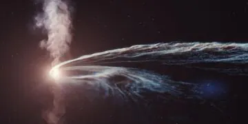 Des astronomes déconcertés par un trou noir qui crache une étoile spaghettifiée des années après l'avoir mangée