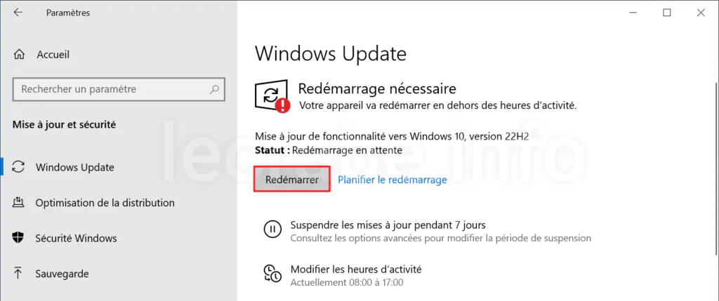 Comment téléchargez et installez Windows 10 22H2