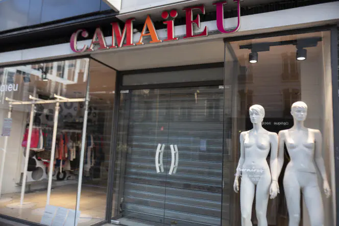 Magasin Camaïeu définitivement fermé, à Issy-les-Moulineaux (Hauts-de-Seine), le 26 octobre 2022.