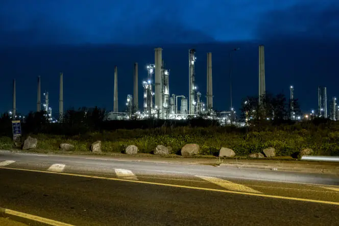 La raffinerie TotalEnergies de Feyzin (Rhône), le 19 octobre 2022.