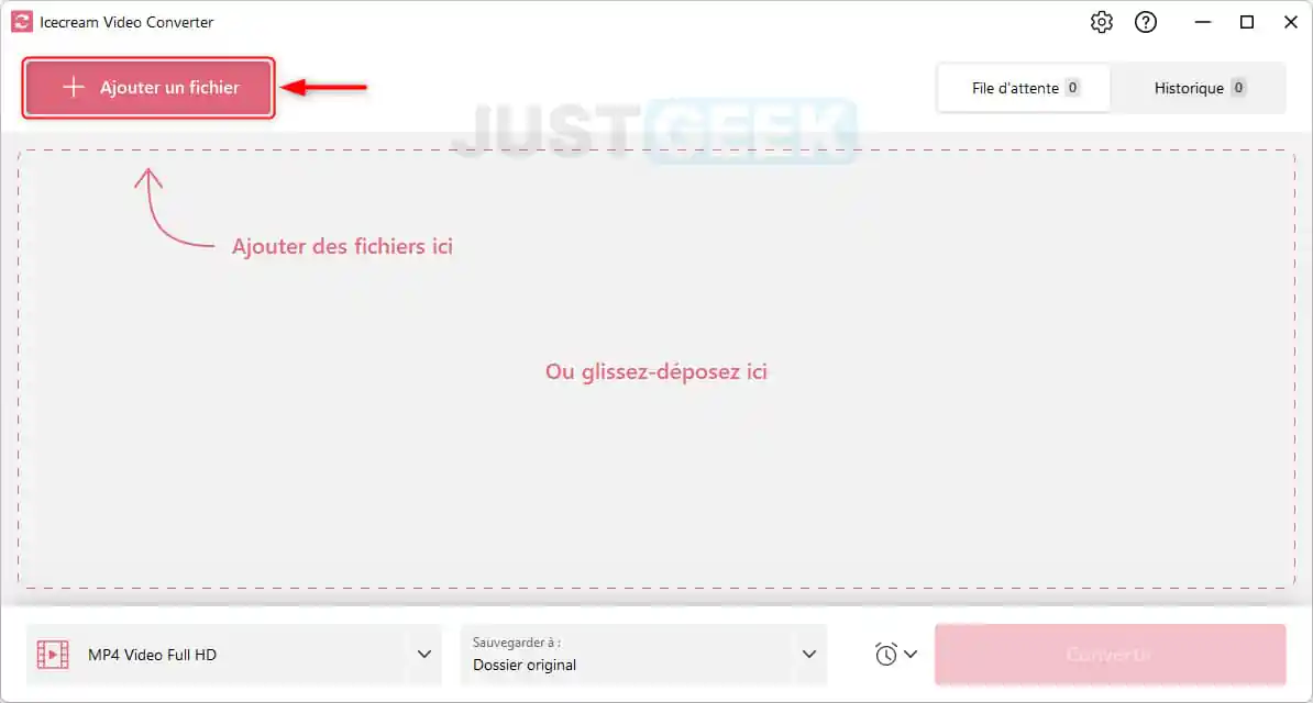 Convertir une vidéo dans un autre format avec Icecream Video Converter