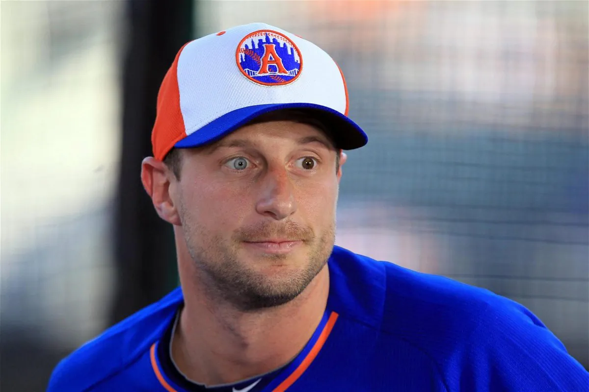 Max Scherzer, Casquette de cricket, Bleu, Uniforme sportif, Barbe, Casquette, Geste