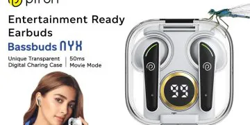 Écouteurs Ptron Bassbuds Nyx TWS avec étui de chargement transparent, mode film lancé en Inde : tous les détails