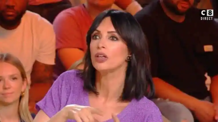 tpmp geraldine maillet mettant sac poubelle