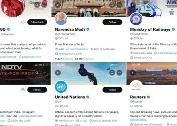 La coche "officielle" de Twitter commence à apparaître sur les comptes vérifiés en Inde, les coches bleues originales sont toujours visibles pour le moment