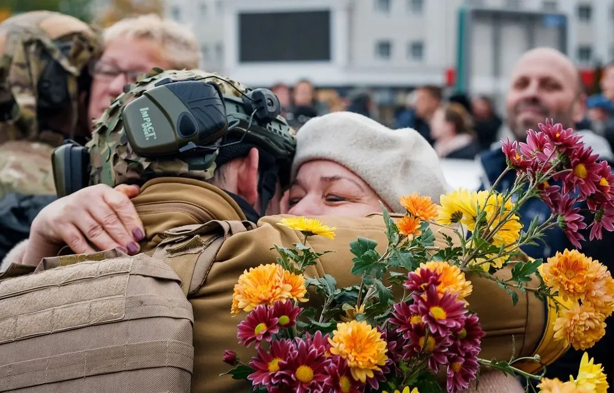 Retour des soldats ukrainiens