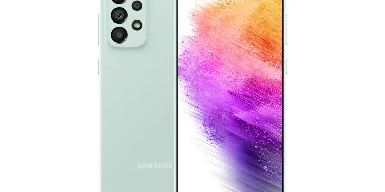 SM A736 Galaxy A73 5G Génial Menthe Avant 73