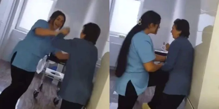 Une femme âgée maltraitée par des soignants, les images choquent la toile