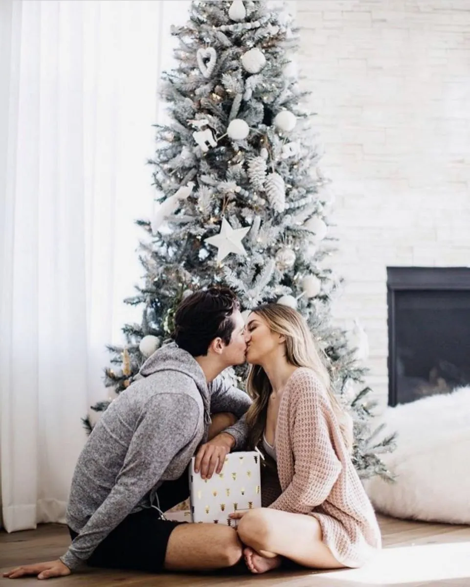 Ideas Para Fotos En Pareja Navidad, Arbre de Noël, Photographie, Confort, Fenêtre