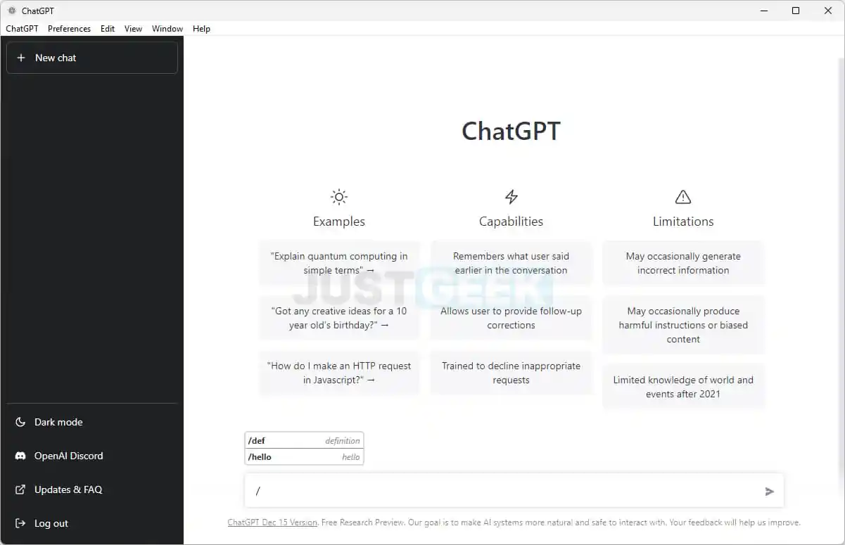 Créer des commandes personnalisées dans l'application ChatGPT
