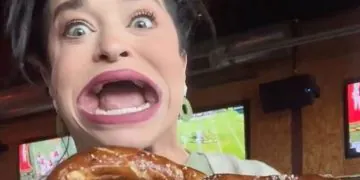 La Femme Avec La Plus Grande Bouche Du Monde Essaie