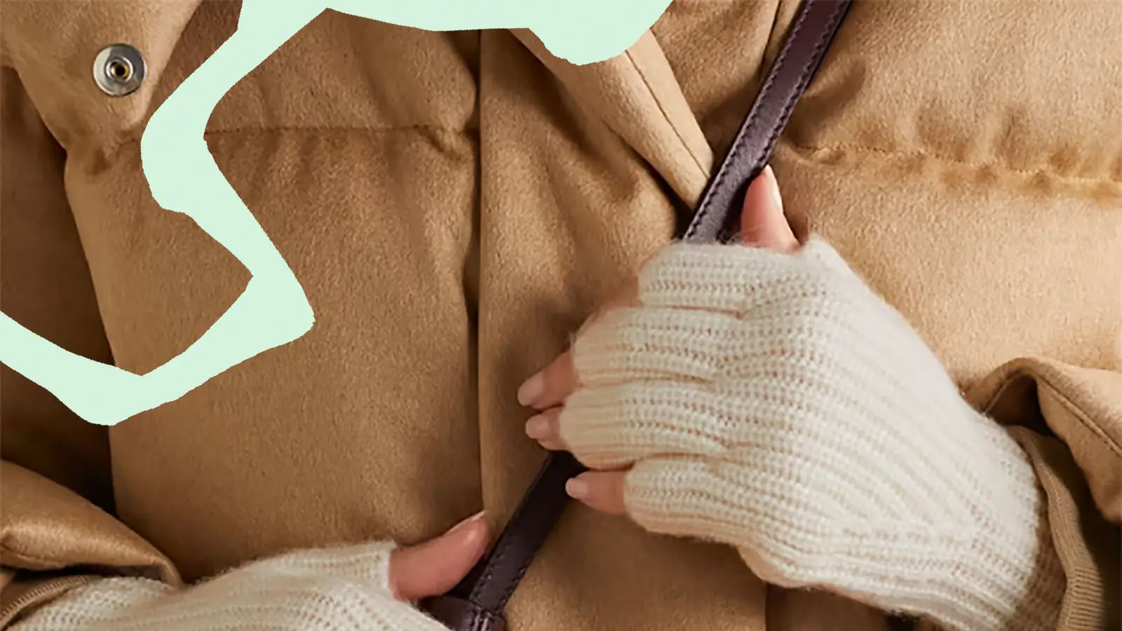 L’image peut contenir : vêtements, tricot et gant