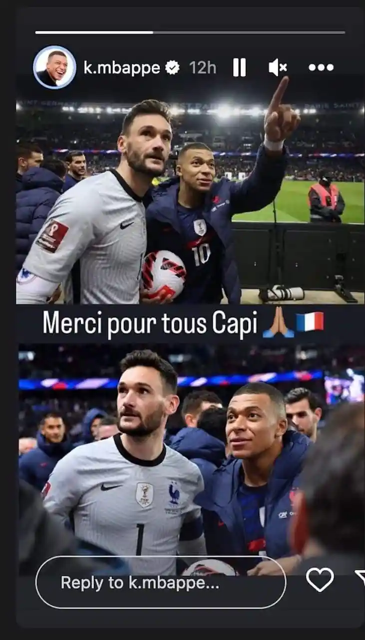 Kylian Mbappé rend hommage à son capitaine