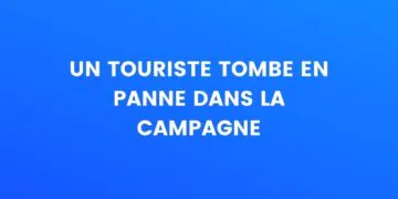 Un touriste tombe en panne à la campagne