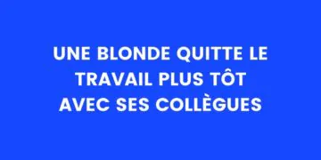 Une blonde et ses deux collègues quittent le travail plus tôt que d'habitude