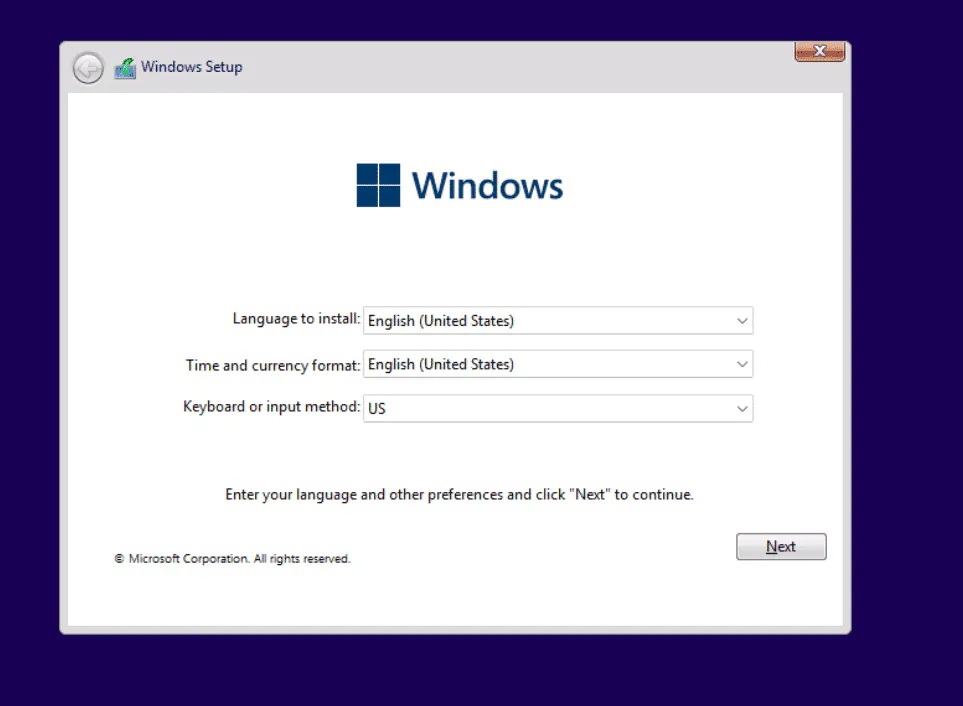 installer Tiny11