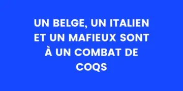 un belge, un italien et un gangster sont à un combat de coqs