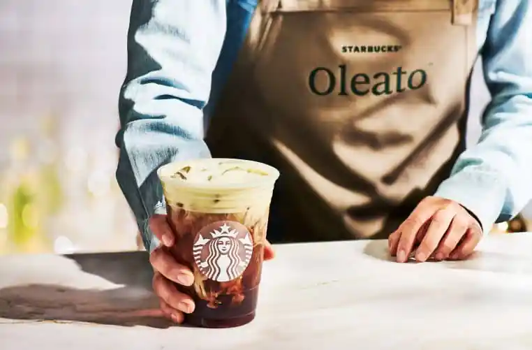 starbucks oleato huile d'olive café italie france