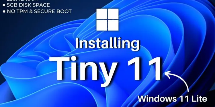Comment télécharger et installer Tiny 11 23H2 ISO