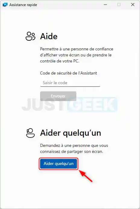 Pour aider quelqu'un