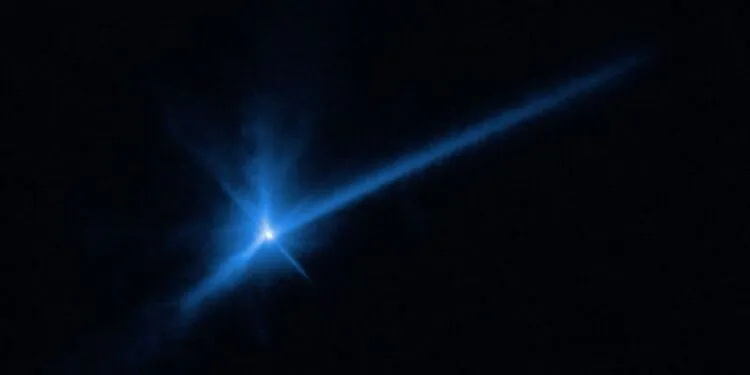 De nouvelles images de Hubble montrent le moment exact où un vaisseau spatial de la NASA a percuté un astéroïde à 7 millions de kilomètres de la Terre